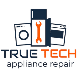 True Tech Appliance Repair Logo with a wrench and multiple appliances